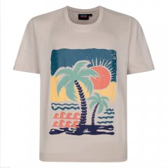 Espionage T448 desert island camiseta estampada crudo