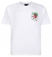 Espionage T457 Spicy Chilli Camiseta estampada blanco