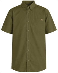 Motley Denim Zagreb Camisa de Manga Corta Caqui Oscuro