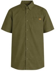 Motley Denim Zagreb Camisa de Manga Corta Caqui Oscuro