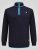 D555 Conway 2 1/4 Zip Neck Fleece Sweatshirt With Bear Logo Azul marino - Sudaderas - Sudaderas 2XL-12XL