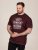 D555 Baldwin Grumpy Old Man Club Print Crew Neck T-shirt Burgundy/ Black Twist - Camisetas - Camisetas - 2XL-14XL