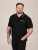 D555 Potts Jersey Polo With Jacquard Collar & Cuffs Negro - Polos - Polos 2XL-8XL