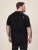 D555 Potts Jersey Polo With Jacquard Collar & Cuffs Negro - Polos - Polos 2XL-8XL