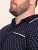 D555 Reid AOP Polo With Jacquard Collar, Pocket And Cuffs Azul marino - Polos - Polos 2XL-8XL