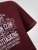 D555 Baldwin Grumpy Old Man Club Print Crew Neck T-shirt Burgundy/ Black Twist - Camisetas - Camisetas - 2XL-14XL