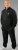 20 Nodi Mistral Tracksuit in Combed Fleece Cotton Black - Chándales - Chándales Tallas Grandes Hombre
