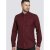 D555 Dawson Textured Shirt Dark Red - Camisas - Camisas 2XL-10XL