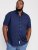 D555 Telford S/S Micro Ao Print Shirt Navy - Camisas - Camisas 2XL-10XL