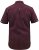 D555 Hillcrest S/S Micro Ao Print Shirt Burgundy - Camisas - Camisas 2XL-10XL