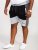 D555 Kirton Couture Elasticated Waistband Shorts Black/Charcoal - Pantalones y cortos de chándal - Pantalones y Pantalones cortos de chándal - 2XL-12XL