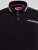 D555 Potts Jersey Polo With Jacquard Collar & Cuffs Negro - Polos - Polos 2XL-8XL