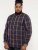 D555 Gladstone Check Button Down Collar Shirt - Camisas - Camisas 2XL-10XL