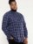 D555 Townsville Check Button Down Collar Shirt Navy - Camisas - Camisas 2XL-10XL
