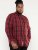 D555 Benalla Check Long Sleeve Button Down Shirt - Camisas - Camisas 2XL-10XL