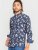 D555 Rooksey Floral Print Shirt Navy - Camisas - Camisas 2XL-10XL