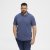 North Latitude Polo Blue Melange - Polos - Polos 2XL-8XL