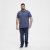 North Latitude Polo Blue Melange - Polos - Polos 2XL-8XL