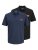Jack & Jones Rush polo pack de 2 negro/azul marino - Polos - Polos 2XL-8XL