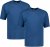 Adamo Marlon Comfort fit 2-pack T-shirt Denim Blue - Camisetas - Camisetas - 2XL-14XL