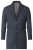 D555 Terry Checked Overcoat Charcoal - Chaquetas - Chaquetas Tallas Grandes 2XL-8XL