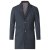 D555 Terry Checked Overcoat Charcoal - Chaquetas - Chaquetas Tallas Grandes 2XL-8XL