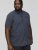 D555 BRODY S/S Micro AO Print Shirt Navy - Camisas - Camisas 2XL-10XL