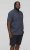 D555 BRODY S/S Micro AO Print Shirt Navy - Camisas - Camisas 2XL-10XL