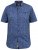 D555 KYLE S/S Micro AO Print Shirt Blue - Camisas - Camisas 2XL-10XL