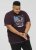 D555 NOVA Cali Surf Printed Crew Neck T-Shirt Plum - Camisetas - Camisetas - 2XL-14XL