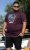 D555 NOVA Cali Surf Printed Crew Neck T-Shirt Plum - Camisetas - Camisetas - 2XL-14XL