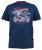 D555 BRADFORD Skeleton Biker Printed T-Shirt Navy - Camisetas - Camisetas - 2XL-14XL