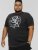 D555 CORTEX California Snake Printed Crew Neck T-Shirt Washed Black - Camisetas - Camisetas - 2XL-14XL