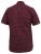 D555 DUNSTABLE S/S Micro AO Print Shirt Burgundy - Camisas - Camisas 2XL-10XL