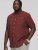 D555 DUNSTABLE S/S Micro AO Print Shirt Burgundy - Camisas - Camisas 2XL-10XL