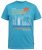D555 AARON Surfers Paradise Printed Crew Neck T-Shirt Turquoise - Camisetas - Camisetas - 2XL-14XL
