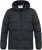 D555 DOMENIC Quilted Puffer Jacket With Half Micro Fleece Lining And Hood Black - Chaquetas - Chaquetas Tallas Grandes 2XL-8XL