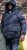 D555 DOMENIC Quilted Puffer Jacket With Half Micro Fleece Lining And Hood Black - Chaquetas - Chaquetas Tallas Grandes 2XL-8XL