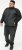 D555 MARSDEN Hybrid Knitted Jacket With Bonded Fleece Lining Black - Chaquetas - Chaquetas Tallas Grandes 2XL-8XL
