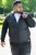 D555 MARSDEN Hybrid Knitted Jacket With Bonded Fleece Lining Black - Chaquetas - Chaquetas Tallas Grandes 2XL-8XL