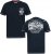 D555 GRAHAM YOSEMITE Chest And Back Printed Crew Neck T-Shirt Navy - Camisetas - Camisetas - 2XL-14XL
