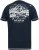 D555 GRAHAM YOSEMITE Chest And Back Printed Crew Neck T-Shirt Navy - Camisetas - Camisetas - 2XL-14XL