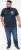D555 GRAHAM YOSEMITE Chest And Back Printed Crew Neck T-Shirt Navy - Camisetas - Camisetas - 2XL-14XL