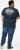 D555 GRAHAM YOSEMITE Chest And Back Printed Crew Neck T-Shirt Navy - Camisetas - Camisetas - 2XL-14XL