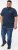 D555 SANDFORD Double Layer On Neck Ribs And Hem Waffle Textured T-Shirt Navy - Camisetas - Camisetas - 2XL-14XL