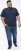 D555 SANDFORD Double Layer On Neck Ribs And Hem Waffle Textured T-Shirt Navy - Camisetas - Camisetas - 2XL-14XL