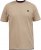 D555 SANDFORD Double Layer On Neck Ribs And Hem Waffle Textured T-Shirt Beige - Camisetas - Camisetas - 2XL-14XL