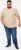 D555 SANDFORD Double Layer On Neck Ribs And Hem Waffle Textured T-Shirt Beige - Camisetas - Camisetas - 2XL-14XL
