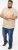 D555 SANDFORD Double Layer On Neck Ribs And Hem Waffle Textured T-Shirt Beige - Camisetas - Camisetas - 2XL-14XL