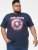 D555 ROGERS Official Captain America Printed T-Shirt Dark Navy - Camisetas - Camisetas - 2XL-14XL